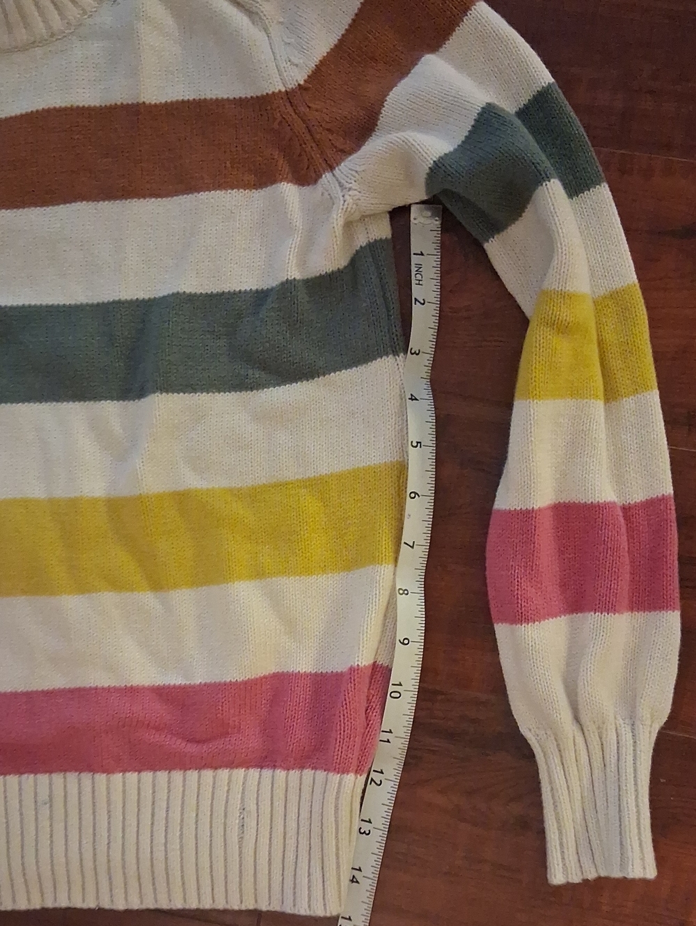 Womens Free Assembly Striped Crewneck Sweater - Picture 6 of 7